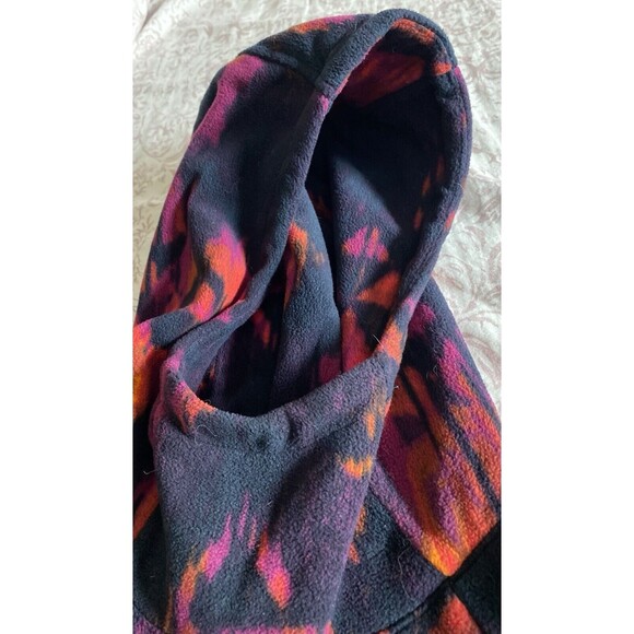 COLUMBIA Ali Peak Pullover Fleece Hoodie Dark Nocturnal Folk Blur Womens XS - Picture 9 of 13